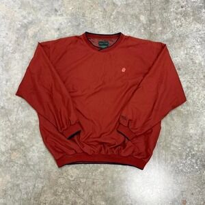 Vintage IZOD Club Crimson Oklahoma Sooners Embroidered Windbreaker Pullover XL